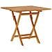 Tavolo Da Giardino Pieghevole 85x85x76cm Legno Massello Di Teak - Foto miniatura 7