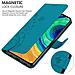 Custodia Compatibile Con Huawei Mate 30 In Blu Fiore - Coperchio Protettivo In Design Floreale Con Chiusura Magnetica, Funzione Stand E Slot Per Carte - Foto miniatura 5