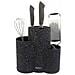 Kh-1561 Ceppo Portacoltelli Triplo E Portautensili Da Cucina - Foto miniatura 2