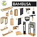 Porta Carta Igienica Con Scopino Bambusa, Con Base In Bambù, Nero, Wenko - Foto miniatura 2