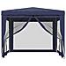 Tenda Per Feste Con 4 Pareti Laterali In Rete Blu 3x3 M Hdpe - Foto miniatura 3