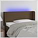 Testiera A Led Marrone Scuro 83x16x78/88 Cm In Tessuto - Foto miniatura 1