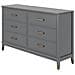 Westerleigh Comò Con 6 Cassetti In Mdf Grigio Grafite - Foto miniatura 1