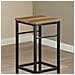 Set 3 Pezzi Tavolo Con 2 Sgabelli Mobile Bar Per Casa Stile Industriale Grigio, L80*p50*a88cm, Marrone Ogt10-pf - Foto miniatura 2