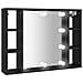 Mobile A Specchio Con Led Nero 76x15x55 Cm - Foto miniatura 2