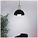Lampadario Industrial Calmanera 1 Luce Acciaio Nero E Ottone - Foto miniatura 1