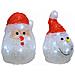 Statua Decorativa 491239 Led Interno Santa Claus 10,5 X 10,5 X 15 Cm - Foto miniatura 1