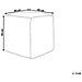 Pouf Pandran Cotone Nero/ Bianco 40 Cm 40 Cm 40 Cm - Foto miniatura 2
