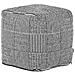 Pouf Pandran Cotone Nero/ Bianco 40 Cm 40 Cm 40 Cm - Foto miniatura 3