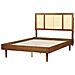 Letto Rattan Auray 140 X 200 Cm Marrone - Foto miniatura 6