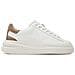 Fljelbfal12 Sneakers Bianco Pelle Scarpe Donna Brown Bianco 41 - Foto miniatura 1