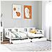 Dormeuse con Cassetti Bianco 90x190 cm Legno Massello di Pino - Foto miniatura 10