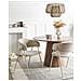 Set Di 2 Sedie Da Pranzo Alanson Ciniglia Beige Chiaro - Foto miniatura 1