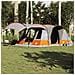 Tenda da Campeggio a Tunnel per 5 Persone Grigio e Arancione - Foto miniatura 3