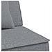 Divano Letto a L Grigio Chiaro 255x140x70 cm in Tessuto - Foto miniatura 8