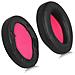 Cuscinetti Auricolari Di Ricambio Per Cuffie Asus Rog Strix Go 2.4 - Nero E Rosa - Foto miniatura 1