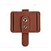 Clip Per Porta Occhiali Da Sole In Pelle Pu Per Visiera Auto Brown - Foto miniatura 1