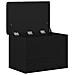 panchina da stoccaggio  rovere nero 60x40x45 cm in legno ingegnerizzato - Foto miniatura 5