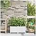 FIORIERE con Sistema di Irrigazione 2 pcs Bianco - Foto miniatura 2