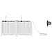 FIORIERE con Sistema di Irrigazione 2 pcs Bianco - Foto miniatura 5