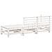 Set Salotto da Giardino 3 pz Bianco in Legno Massello di Pino - Foto miniatura 3