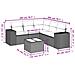 Set Divano da Giardino 6pz con Cuscini Grigio Chiaro Polyrattan - Foto miniatura 3