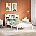 Letto Libreria senza Materasso Bianco 135x190 cm Legno di Pino - Foto miniatura 2