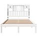 Letto Libreria senza Materasso Bianco 135x190 cm Legno di Pino - Foto miniatura 4