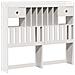 Letto Libreria senza Materasso Bianco 135x190 cm Legno di Pino - Foto miniatura 6