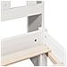 Letto Libreria senza Materasso Bianco 135x190 cm Legno di Pino - Foto miniatura 9