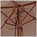 Ombrellone Da Esterni Con Palo In Legno 150x200 Cm Tortora - Foto miniatura 7