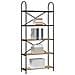 Libreria rovere artigianale 80 x 30 x 183 cm Legno multistrato - Foto miniatura 3