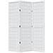Divisorio Ambienti 3Pannelli Bianco Legno Massello di Paulownia - Foto miniatura 4