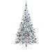 Albero di Natale artificiale con luci integrate Argento 240 cm - Foto miniatura 4