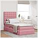 Letto con contenitore e materasso Rosa 90 x 190 cm Velluto - Foto miniatura 2