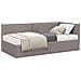 Struttura Letto Angolare con Materasso 2 pcs Talpa Velluto - Foto miniatura 1