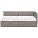Struttura Letto Angolare con Materasso 2 pcs Talpa Velluto - Foto miniatura 5