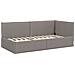 Struttura Letto Angolare con Materasso 2 pcs Talpa Velluto - Foto miniatura 6