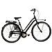 Bici Da Donna Misura 28 City Bike Bicicletta Aura7v Linea Aura Telaio In Alluminio Cambio 7v Completa Di Accessori E Luci A Led - 44 Nero Opaco - Foto miniatura 1