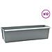 Fioriere per Euro pallet 12 pcs Grigio chiaro - Foto miniatura 3