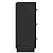 Mobile con Cassetti Nero 33 x 34,5 x 87 cm Legno ingegnerizzato - Foto miniatura 5