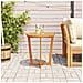 Tavolino da giardino rotondo Ø70x75 cm in Legno Massello di Acacia - Foto miniatura 3