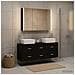 Set di mobili per il bagno 4 pcs Rovere Nero - Foto miniatura 2