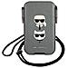 Karl Lagerfeld Borsa Klhcp12mophkcg 6.1 Grigia /grey Deklas Saffiano Ikonik Karl&choupette Head - Foto miniatura 1