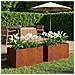 Vaso da giardino 2 pz Ruggine 100 x 50 x 50 cm Acciaio Corten - Foto miniatura 2