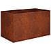 Vaso da giardino 2 pz Ruggine 100 x 50 x 50 cm Acciaio Corten - Foto miniatura 3