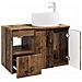 Set di mobili per il bagno 2 pz Legno antico - Foto miniatura 2