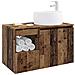 Set di mobili per il bagno 2 pz Legno antico - Foto miniatura 5