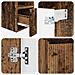 Set di mobili per il bagno 2 pz Legno antico - Foto miniatura 7