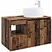 Set di mobili per il bagno 2 pz Legno antico - Foto miniatura 1